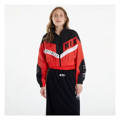 Kabát Nike Sportswear Women's Woven Jacket Lt Crimson/ Black/ Black