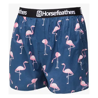 Alsónadrág Horsefeathers Frazier Boxer Shorts Blue/ Flamingos Print