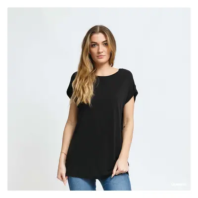 Póló Urban Classics Ladies Modal Extended Shoulder Tee Black