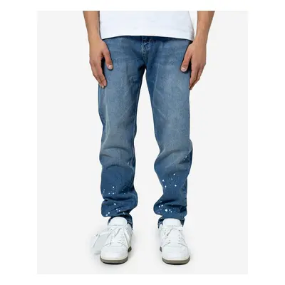 Nadrágok Don Lemme Straight Fit Jeans Splatter Washed Blue