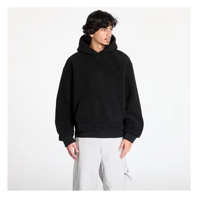 Pulóver Urban Classics Oversized Teddy Hoody Black