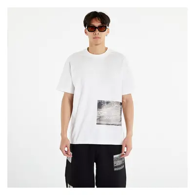 Póló CALVIN KLEIN JEANS Motion Blur Photoprint S/S T-Shirt Bright White