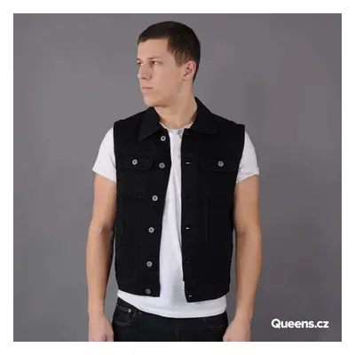 Urban Classics Denim Vest Black Raw