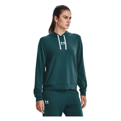 Pulóver Under Armour Rival Terry Hoodie Tourmaline Teal