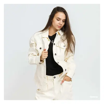 Kabát Urban Classics Ladies Oversized Shirt Jacket Cream