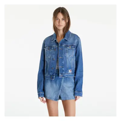 Kabát Tommy Jeans Izzie Slim Jacket Denim Medium