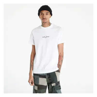 Póló FRED PERRY Embroidered T-Shirt White