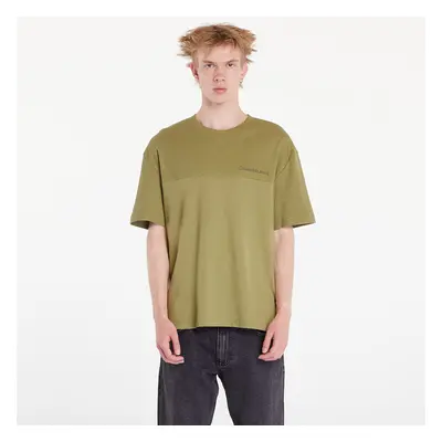 Póló Calvin Klein Jeans Texture Mix Cotton T-Shirt Dark Juniper