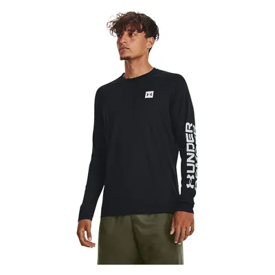 Póló Under Armour Tech Prt Fill Ls Black