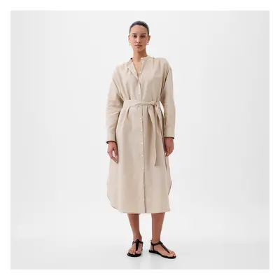 Ruha GAP Longsleeve Linen Maxi Dress Bedrock 291