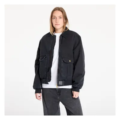 Kabát Carhartt WIP Stanton Jacket UNISEX Black/ Black Stone Washed