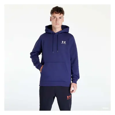 Pulóver Under Armour Essential Fleece Hoodie Midnight Navy/ White