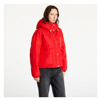 Kabát Lee Hooded Short Puffer True Red