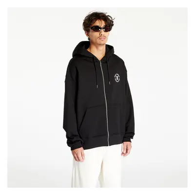 Pulóver Daily Paper Ezar Zip Hoodie Black