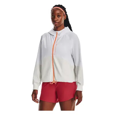 Kabát Under Armour Woven Fz Jacket White