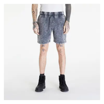 Sort GUESS Go Acid Fleece UNISEX Short Washed Out Black Mul