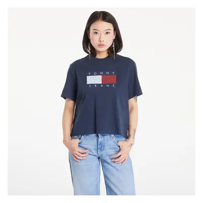 Póló Tommy Jeans Flag Badge Boxy Fit T-Shirt Dark Night Navy