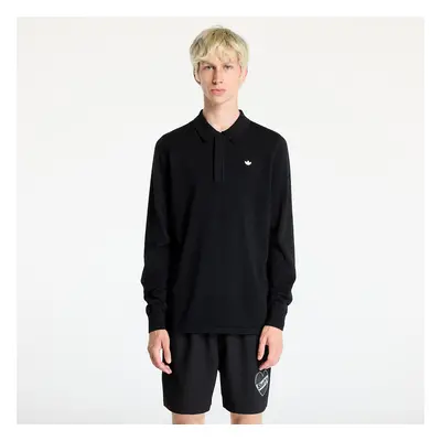 Póló adidas Long Sleeve Polo Tee Black