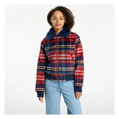 Kabát Wrangler Aviator Jacket Red Tartan