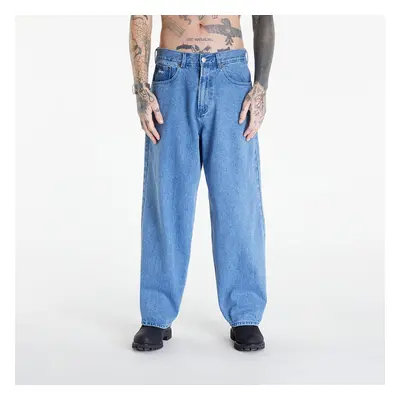 Nadrágok OBEY Bigwig Baggy Denim Light Indigo