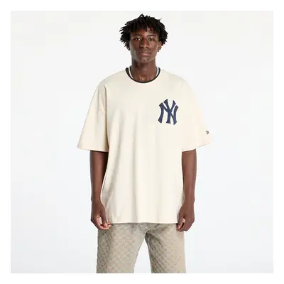 Póló New Era New York Yankees World Series Drop Shoulder T-Shirt UNISEX Light Cream/ Navy