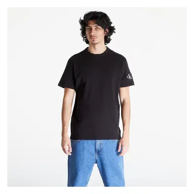 Póló Calvin Klein Jeans Badge Waffle Short Sleeve Tee Black