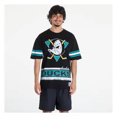 Póló Mitchell & Ness NHL Fashion Oversized SS Tee Vintage Logo Anaheim Ducks Black