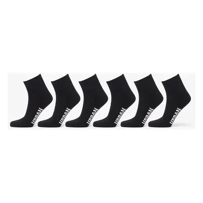 Urban Classics High Sneaker Socks 6-Pack Black