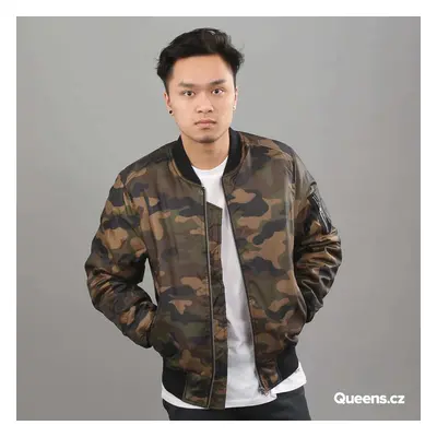 Kabát Urban Classics Camo Basic Bomber Jacket Camo Green