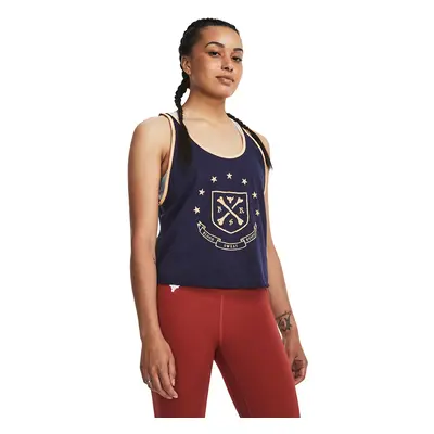 Under Armour Project Rck Q3 Arena Tank Midnight Navy