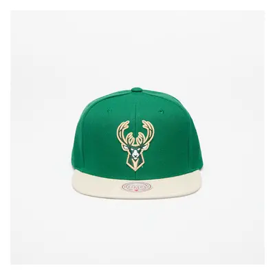 Baseball sapka Mitchell & Ness Milwaukee Bucks Team 2 Tone Snapback Green/ Tan