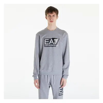 Pulóver EA7 Emporio Armani Felpa Medium Grey Melange