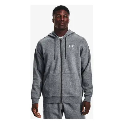 Pulóver Under Armour Essential Fleece Fz Hood Gray