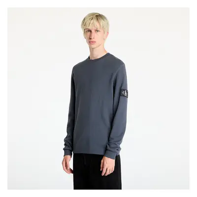 Póló Calvin Klein Jeans Badge Waffle Longsleeve Tee Ebony