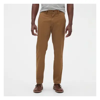 Nadrágok GAP Chino Straight Fit Pants Palomino Brown Global