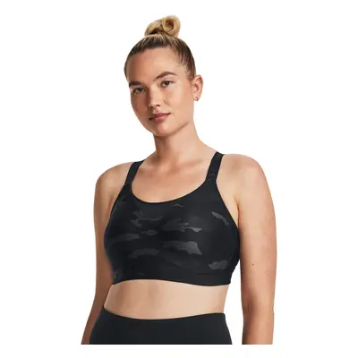 Melltartó Under Armour Infinity High Print Bra Carbon Black