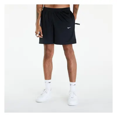 Sort Nike Solo Swoosh Men's Mesh Shorts Black/ White