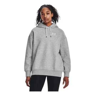 Pulóver Under Armour Essential Flc Os Hoodie Mod Gray Light Heather