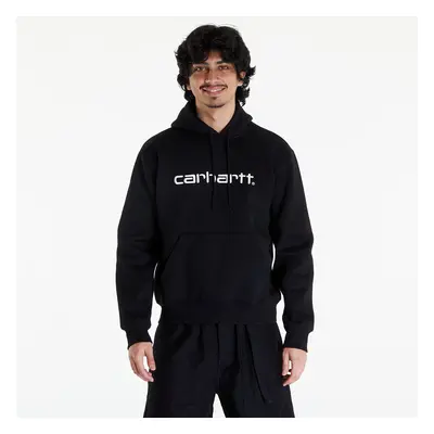 Pulóver Carhartt WIP Hooded Carhartt Sweat Black/ White