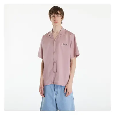 Ing Carhartt WIP Short Sleeve Delray Shirt UNISEX Glassy Pink/ Black