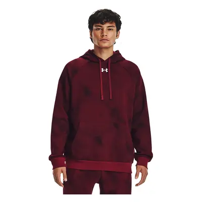 Pulóver Under Armour Rival Fleece Printed Hd Dark Maroon