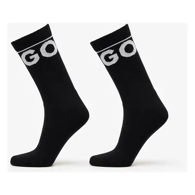 Hugo Boss Qs Rib Iconic Socks Cc 2-Pack Black