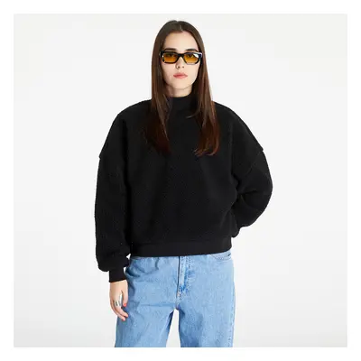 Pulóver Urban Classics Ladies Sherpa Crewneck Black