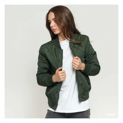 Kabát Urban Classics Ladies Diamond Quilt Nylon Jacket Olive