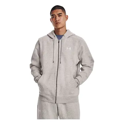 Pulóver Under Armour Essential Fleece Fz Hood Ghost Gray Medium Heather