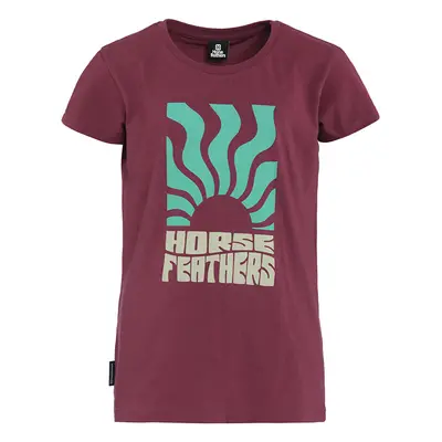 Póló Horsefeathers Viveca Youth T-Shirt Maroon