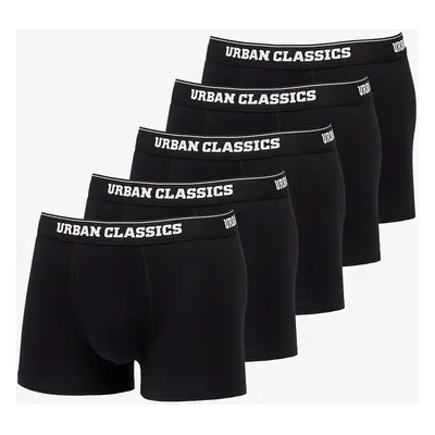 Urban Classics Organic Boxer Shorts 5-Pack Black/ Black/ Black/ Black/ Black