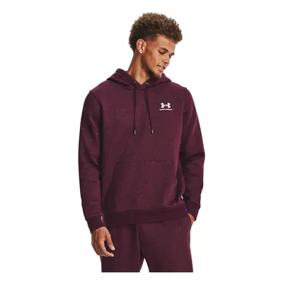 Pulóver Under Armour Essential Fleece Hoodie Dark Maroon