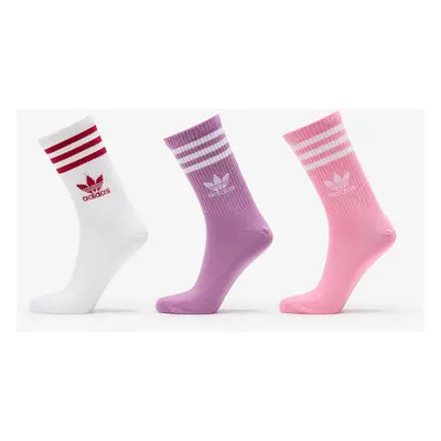 adidas Crew Sock 3 Pack Preloved Purple/ Bliss Pink/ White