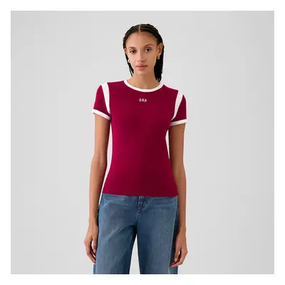 Póló GAP Shortsleeve Logo Tee Beet Red